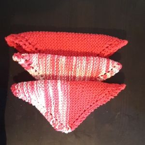 👑 3/$30 Set of 3 Handmade Dish Cloths